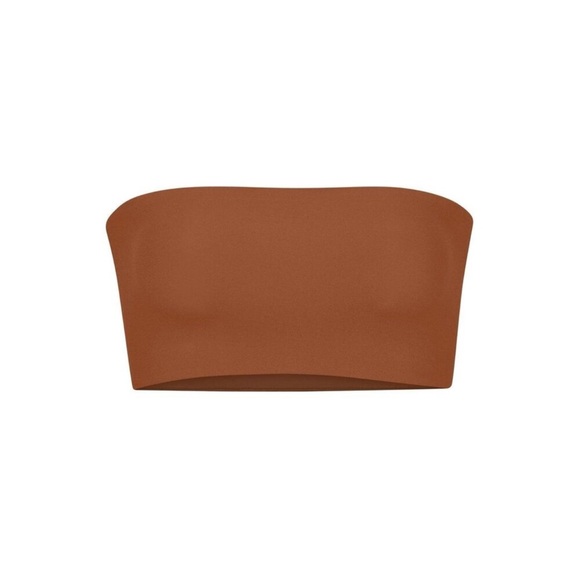 NWT SKIMS Fit Everybody Bandeau Bra Bronze Size Medium Neutral Intimate Staple - Picture 2 of 5